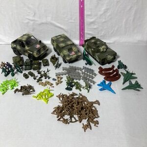 Vintage GI Joe Army Vehicles by Sunrise plus Soldiers & Accessories Over 100 Pcs